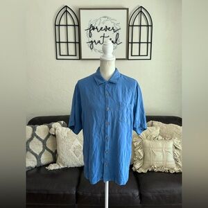 Tommy Bahama Men’s 100% Silk Button Down Shirt Classic Casual Size M Summer